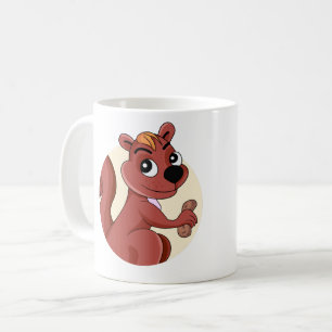 Taza De Café Ardilla personalizado con cacahuete