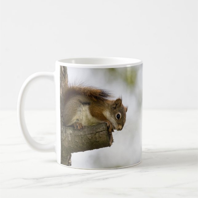 Taza De Café ardilla roja del bebé (Izquierda)