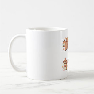 Taza De Café Ardilla roja Feliz Día � Arte Animal