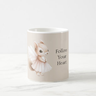 Taza De Café Ardilla sigue tu corazón