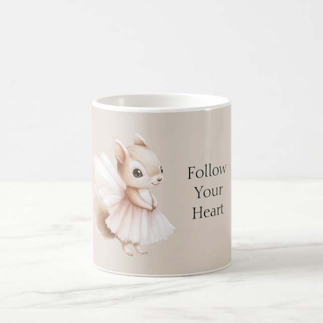 Taza De Café Ardilla sigue tu corazón (Centro)