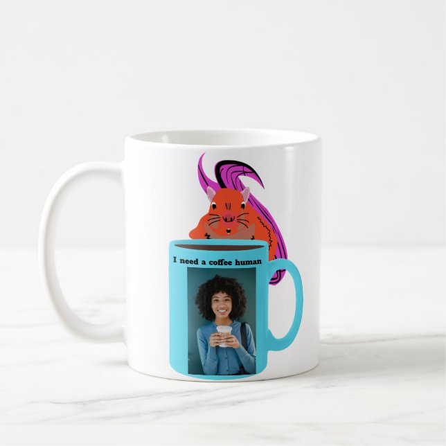 Taza De Café Ardilla traviesa #156 Café Humano (Izquierda)