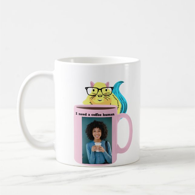 Taza De Café Ardilla traviesa #168 Café Humano (Izquierda)