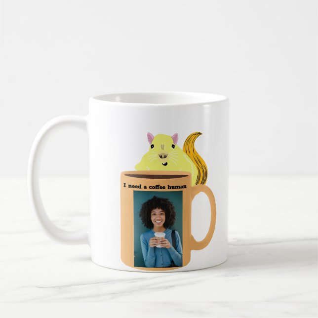 Taza De Café Ardilla traviesa #256 Café Humano (Izquierda)