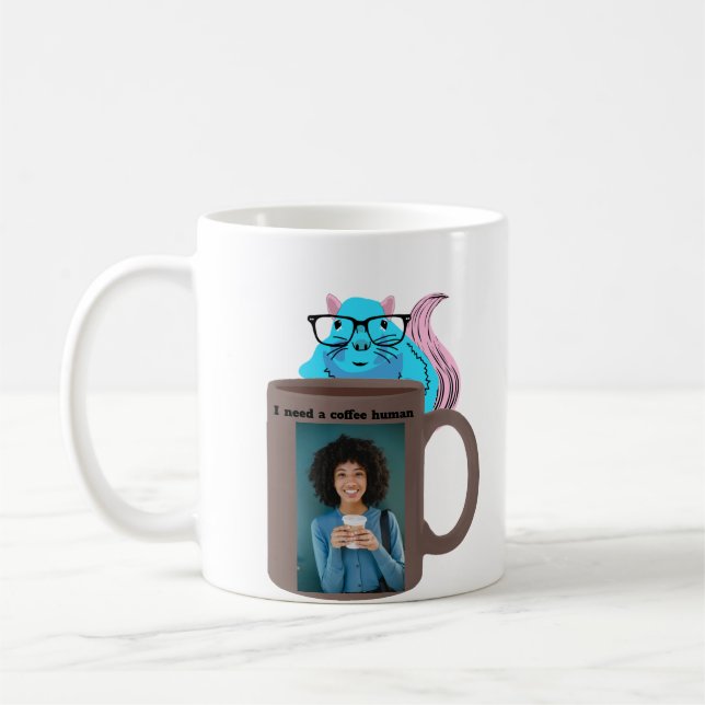 Taza De Café Ardilla traviesa #318 Café Humano (Izquierda)