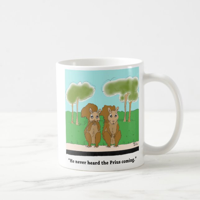 Taza De Café ardilla vs. Prius (Derecha)