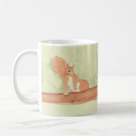 Taza De Café Ardillas Cute de Woodland de color