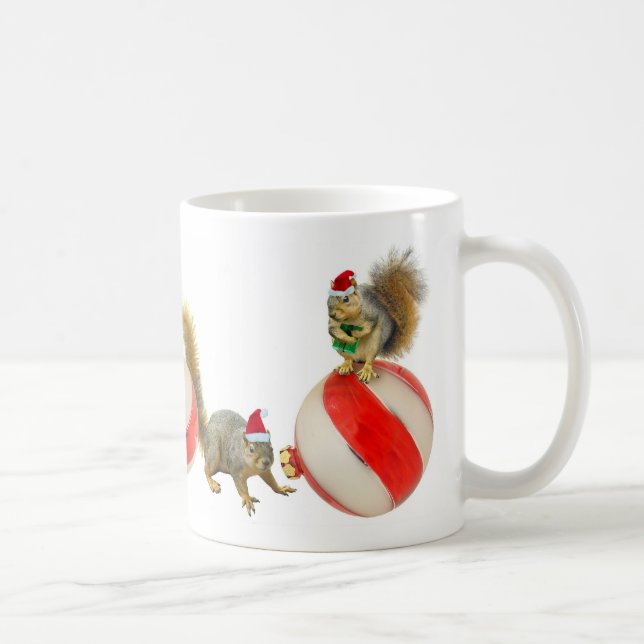 Taza De Café Ardillas del navidad (Derecha)