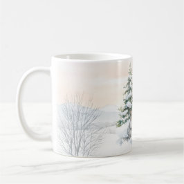 Taza De Café Ardillas en el bosque invernal 