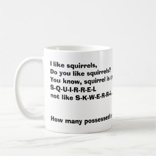 Taza De Café Ardillas locas