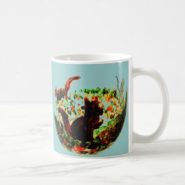 Taza De Café Ardillas otoñales de arte animal