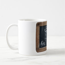 Taza De Café Ardoise 10 Flor para Mamá Blanca Mug