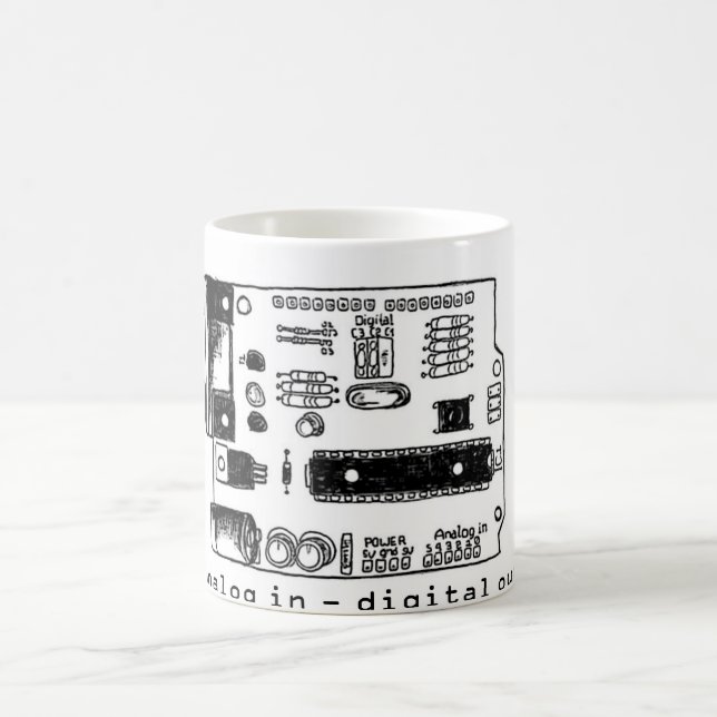 Taza De Café Arduino con mi café (Centro)