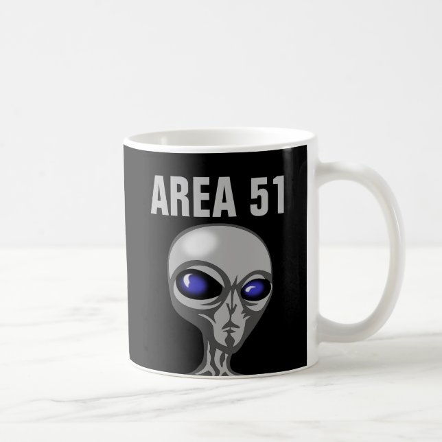 Taza De Café Área 51, Café Extranjero Mug (Derecha)