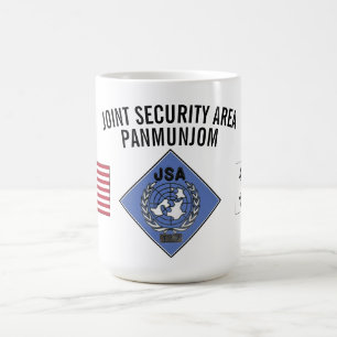 TAZA DE CAFÉ ÁREA COMÚN PANMUNJOM DE LA SEGURIDAD