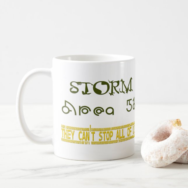 Taza De Café Área de tormenta 51 (Con donut)