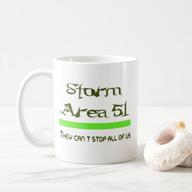 Taza De Café Área de tormenta 51 (Con donut)