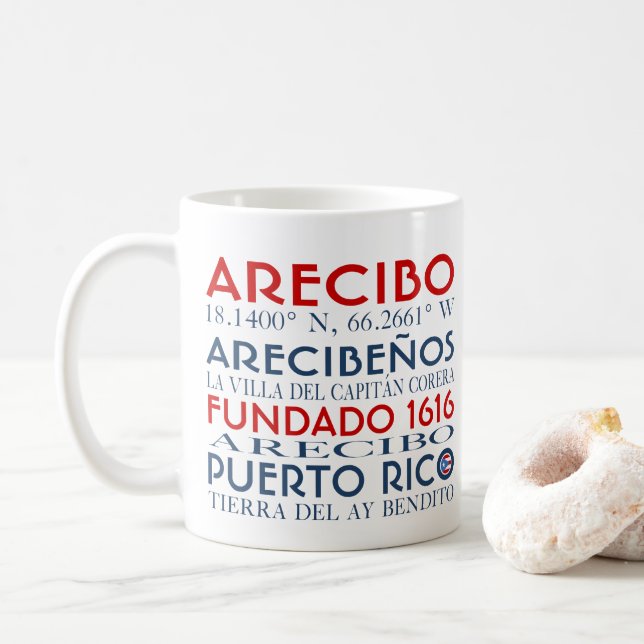 Taza De Café Arecibo, Puerto Rico (Con donut)