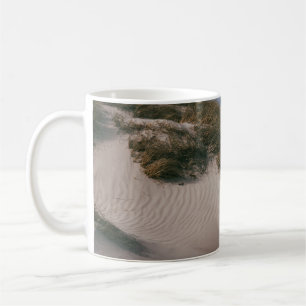 TAZA DE CAFÉ ARENA BLANCA Y CAMPO GRIS VERDE