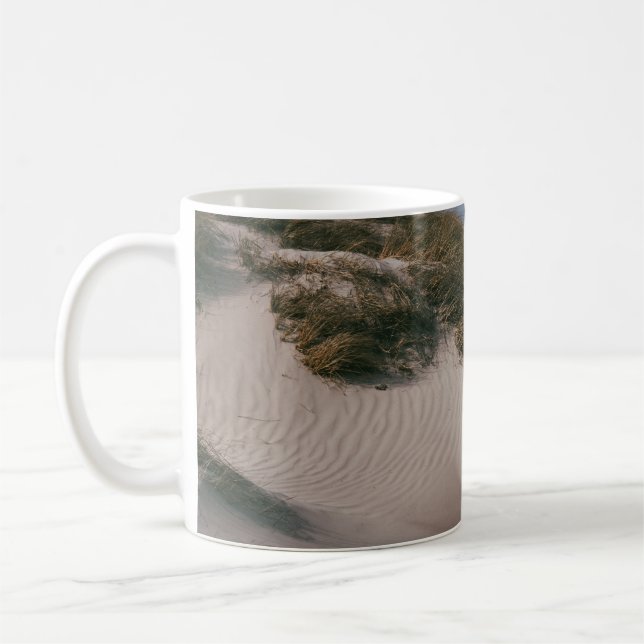 TAZA DE CAFÉ ARENA BLANCA Y CAMPO GRIS VERDE (Izquierda)