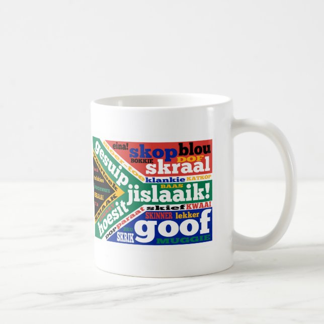 Taza De Café Argot sudafricano y coloquialismo (Derecha)