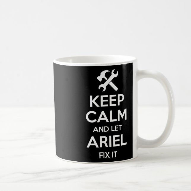 Taza De Café Ariel Fix Cita Graciosa Cumpleaños Nombre Personal (Derecha)