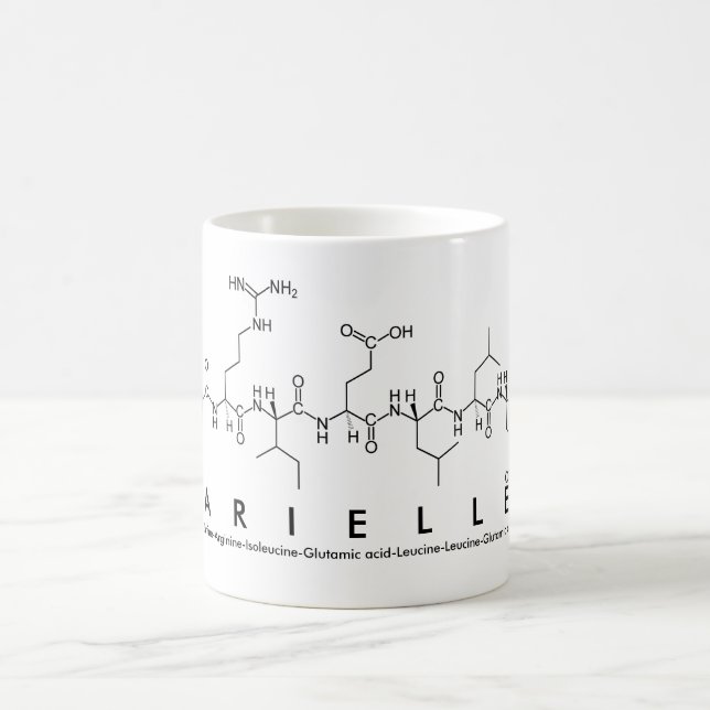 Taza De Café Arielle peptide name mug (Centro)