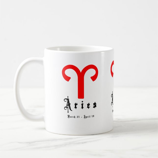Taza De Café Aries, 21 de marzo a 19 de abril (Izquierda)