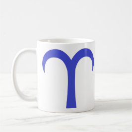 Taza De Café Aries en azul