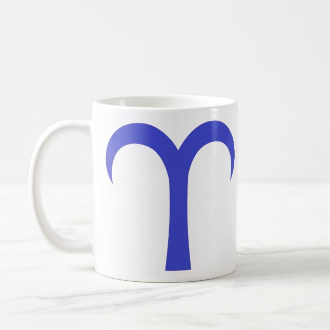 Taza De Café Aries en azul (Izquierda)