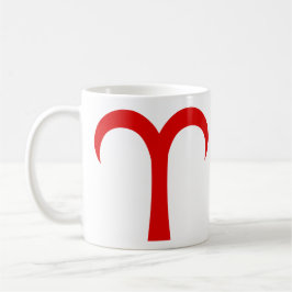 Taza De Café Aries en rojo