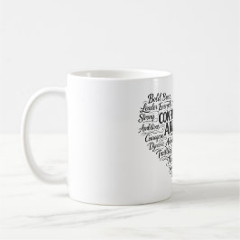 Taza de café Aries | Nube de palabras del Zodíaco