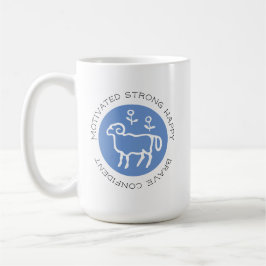 Taza De Café Aries Ram Logo Zodiac Star Sign Astrology Trait Co