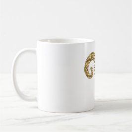 Taza De Café Aries Zodiac - Oro tribal