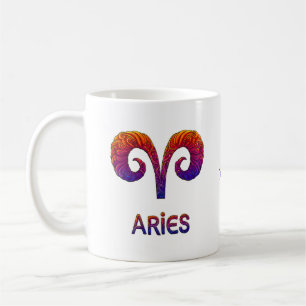 Taza De Café Aries Zodiac Sign / Zodiaco Aries