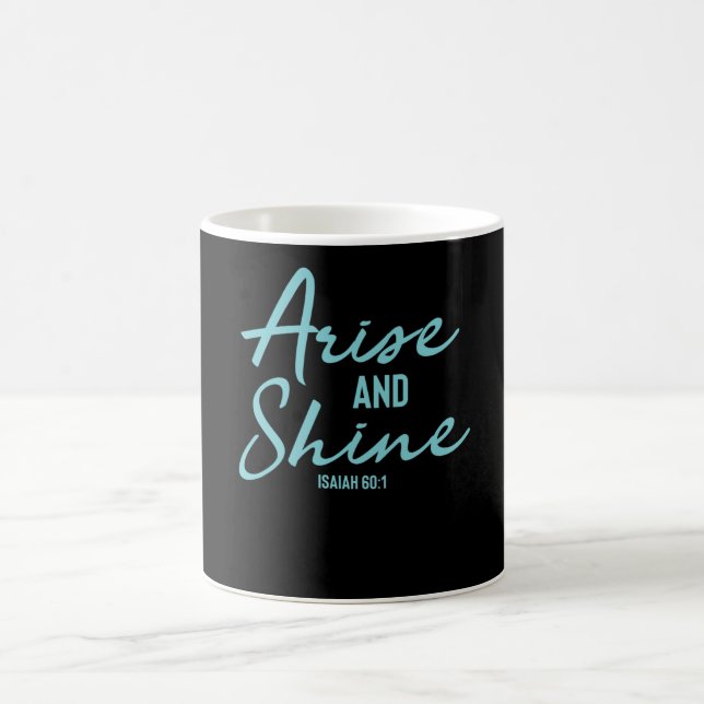 Taza De Café Arise Y Shine - La Biblia Cristiana Verse (Centro)