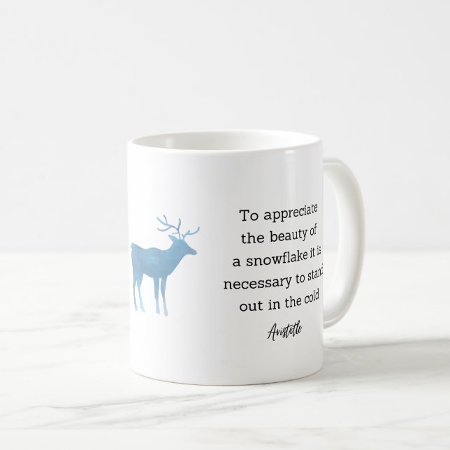 Taza De Café Aristotle Winter Quote Decor For Home (Anverso derecho)