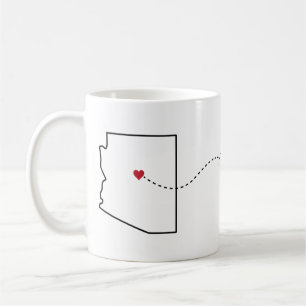 Taza De Café Arizona a Florida - Heart2Heart Coffee Mug