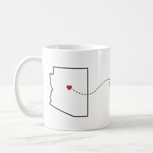 Taza De Café Arizona a Maryland - Heart2Heart Coffee Mug
