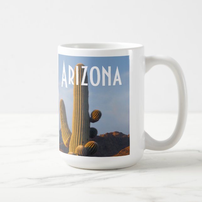 Taza De Café Arizona - Sunlit Saguaro Mug (Derecha)