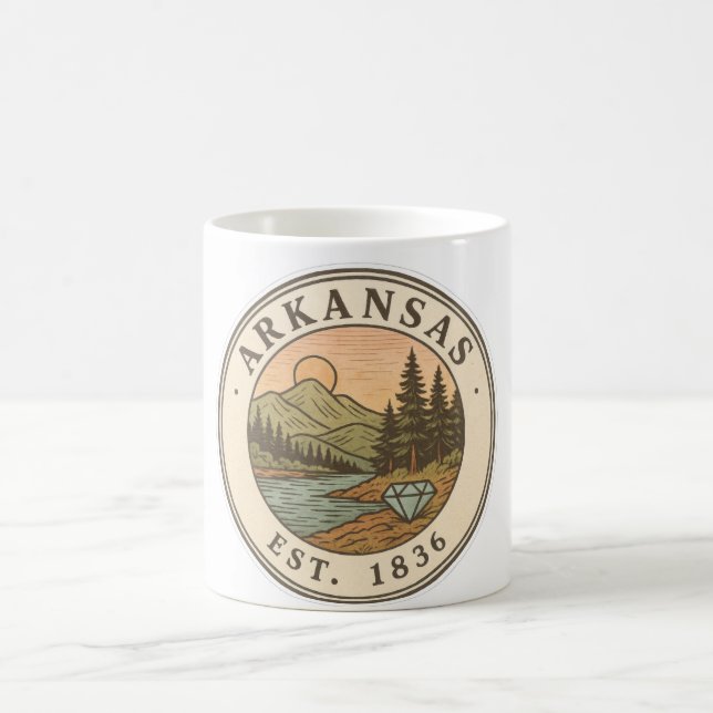Taza De Café Arkansas - 1836  Mug (Centro)