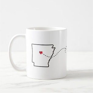 Taza De Café Arkansas a California - Heart2Heart Coffee Mug