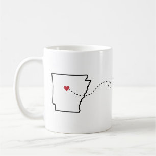 Taza De Café Arkansas a Oregón - Heart2Heart Coffee Mug