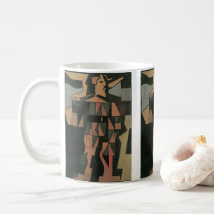 Taza De Café Arlequín de Juan Gris, Arte Cubista Vintage