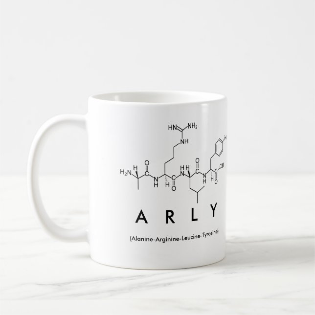 Taza De Café Arly peptide name mug (Izquierda)
