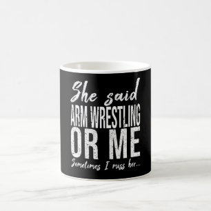 Taza De Café Arm Wresting regalo deportivo divertido