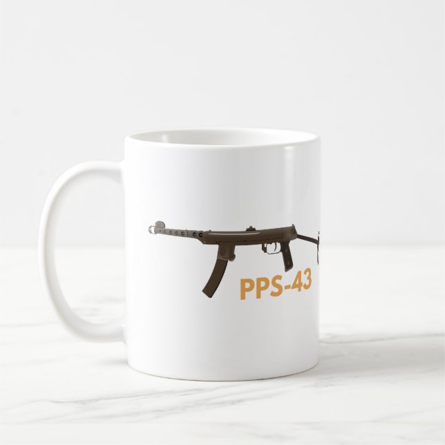 Taza De Café Arma submáquina soviética de la Segunda Guerra Mun (Izquierda)