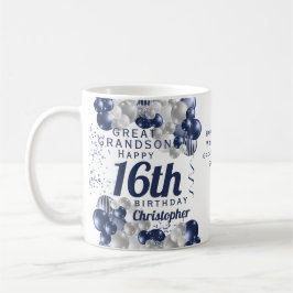 Taza De Café Armada de cumpleaños número 16 del Gran Abuelo