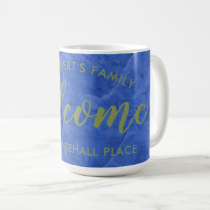 Taza De Café Armada moderna y nombre personalizado y dirección