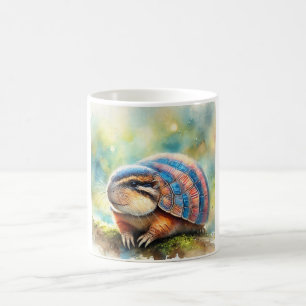 Taza De Café Armadillo Cabasu 240824AREF126 - Watercolor